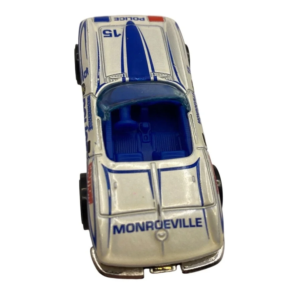 Vintage Hot Wheels 65 Corvette Stingray Monroeville‎ Police K-9 Unit White Blue